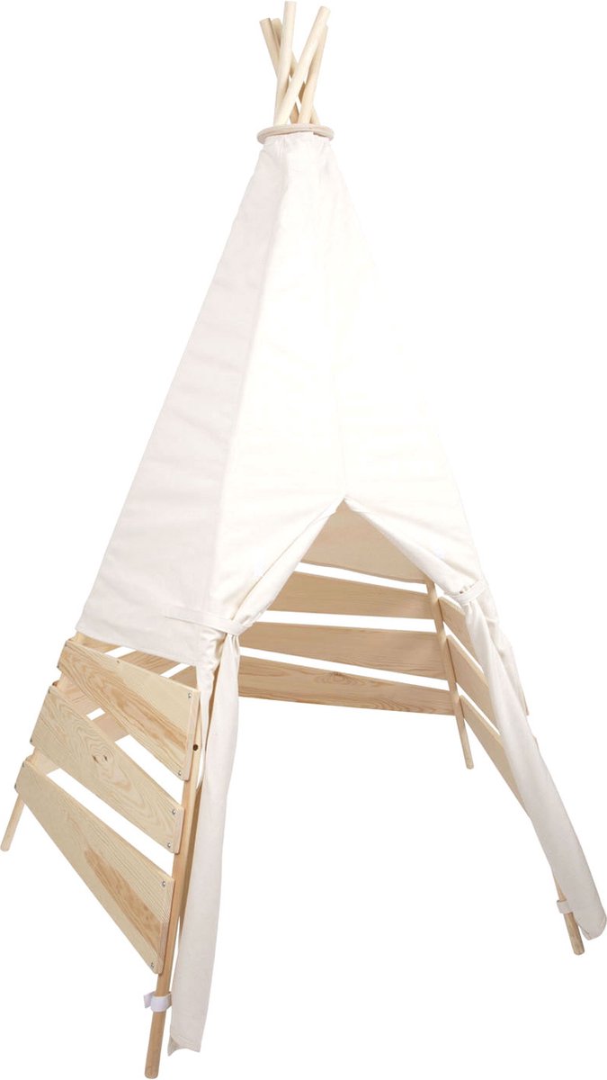 Kleiner Fuß - Holz Tipi Zelt im Freien