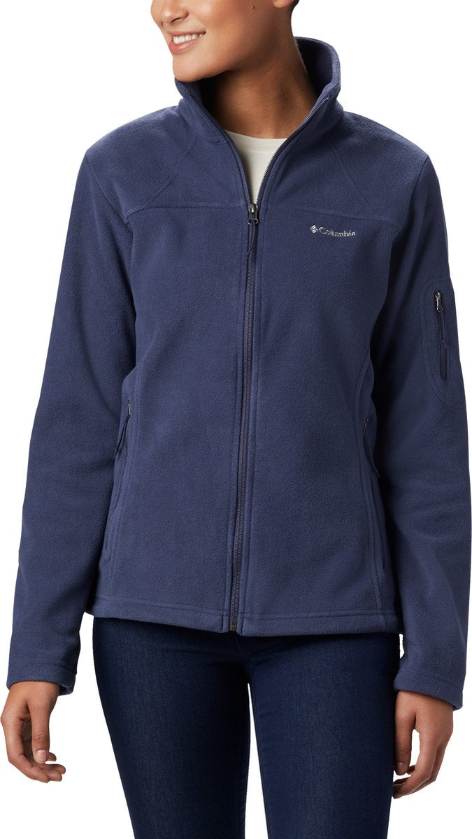 Columbia Fast Trek II Fleeceweste Damen Erwachsene – Verschluss und Taschen mit Reißverschluss – Outdoorweste – Blau – Größe XL