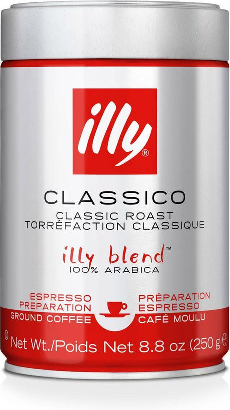 Illy Classico gemahlener Kaffee – 6 x 250 Gramm