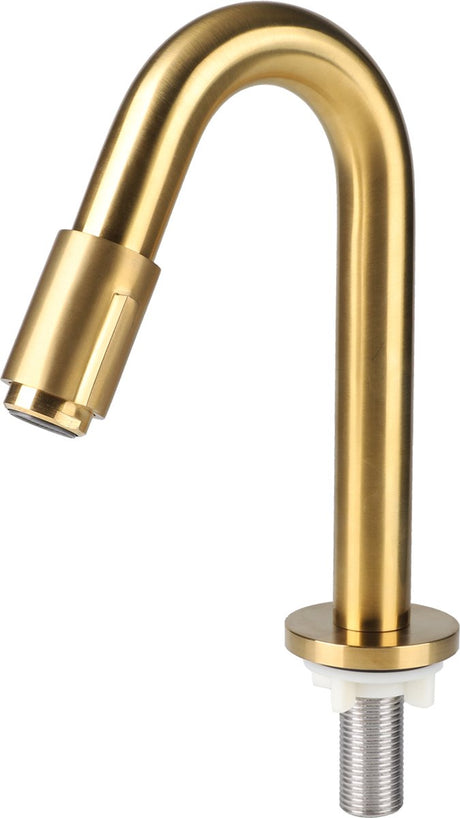Differnz fonteinkraan gebogen 19cm mat goud