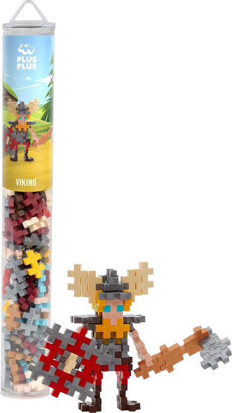 Plus-Plus Tube Viking 100-teiliger Baukasten – 4311 – Konstruktionsspielzeug – Konstruktionsspielzeug – Set mit Bausteinen – ab 5 Jahren