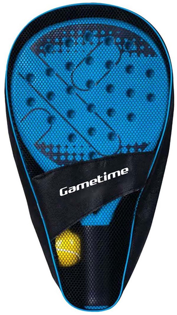 Gametime Padel-Set bestehend aus 2 Schlägern mit Ball in Aufbewahrungstasche, 3-teilig.