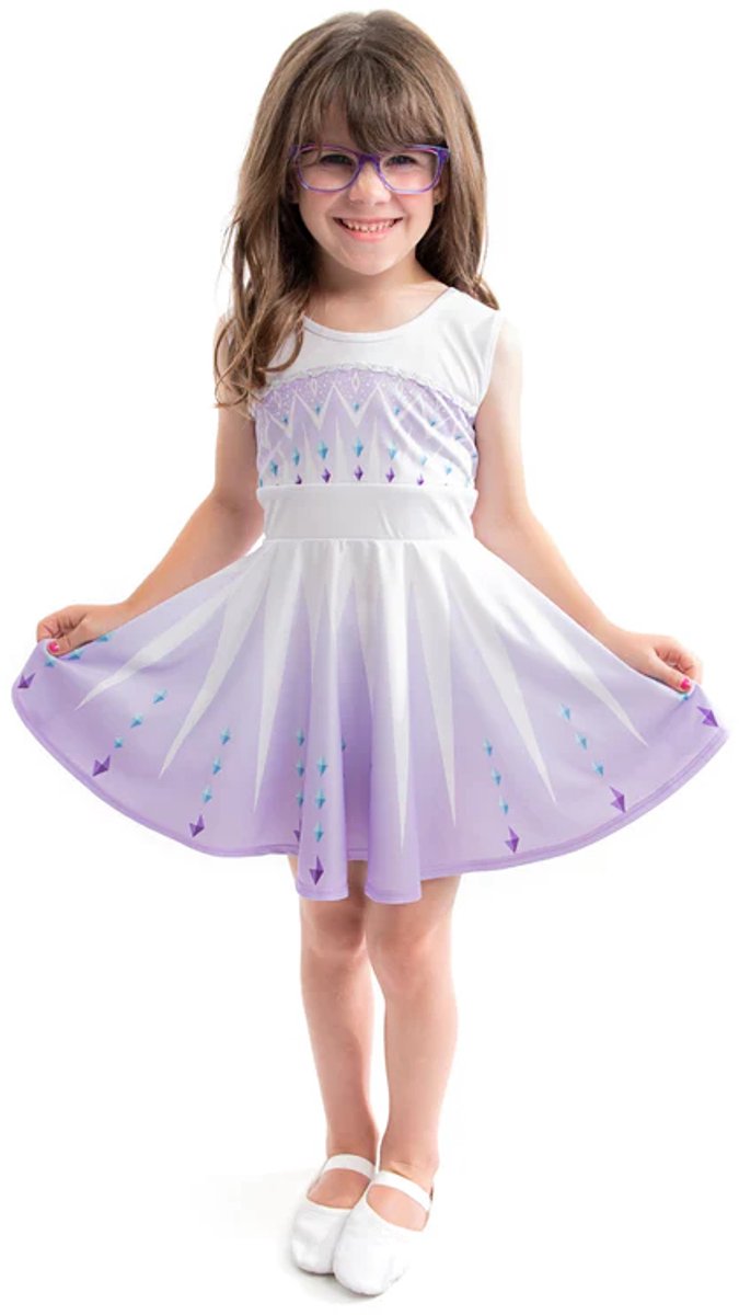 Kleine Abenteuer – Twirl-Kleid „Eiskrönung“ – Größe 128-134