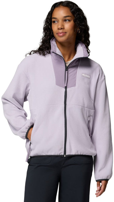 Columbia Sequoia Grove™ Damen-Outdoor-Pullover aus Fleece mit durchgehendem Reißverschluss – Lavendelperle, Schieferviolett