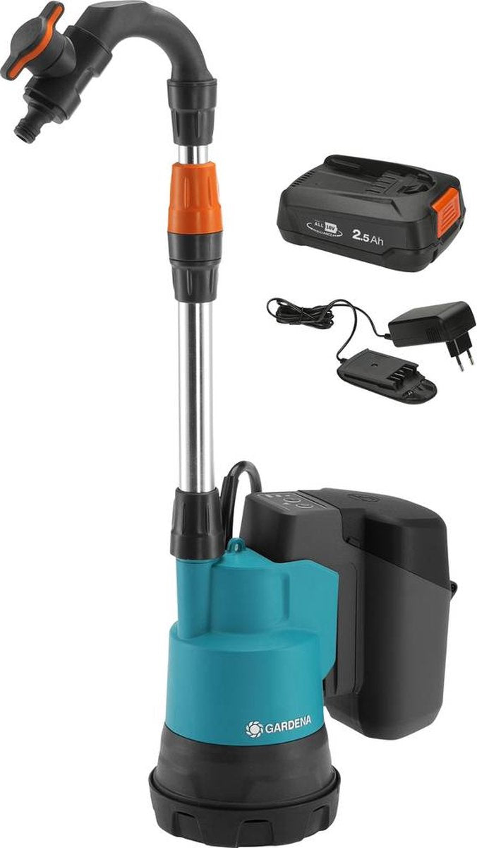 Gardena 14602-61 2000 2 18v p4a ready vatpomp 2.000 l h 20 m