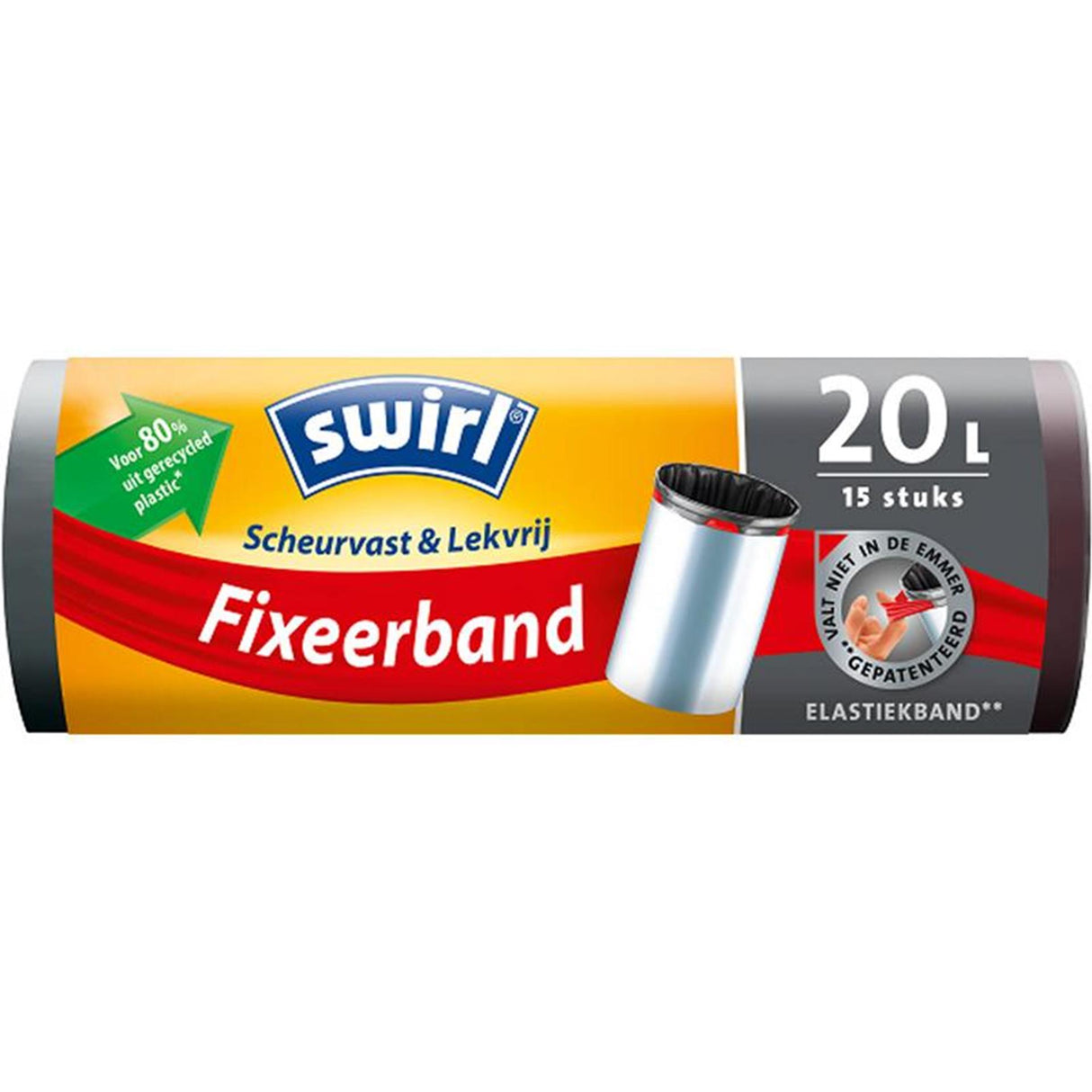 Swirl Tret-Müllbeutel mit Befestigungsband 20l 15 Stk