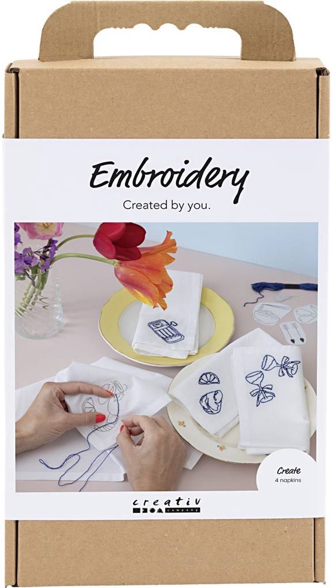 Kreativunternehmen https: www.cchobby.nl hobbyset-embroidery-napkins-off-white-1-doos