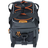 Basilikum Miles Gepäck Thringa -Tasche - Sporty Fahrradbeutel für Männer und Frauen - Schwarz Orange - wasserdicht - 7 Liter