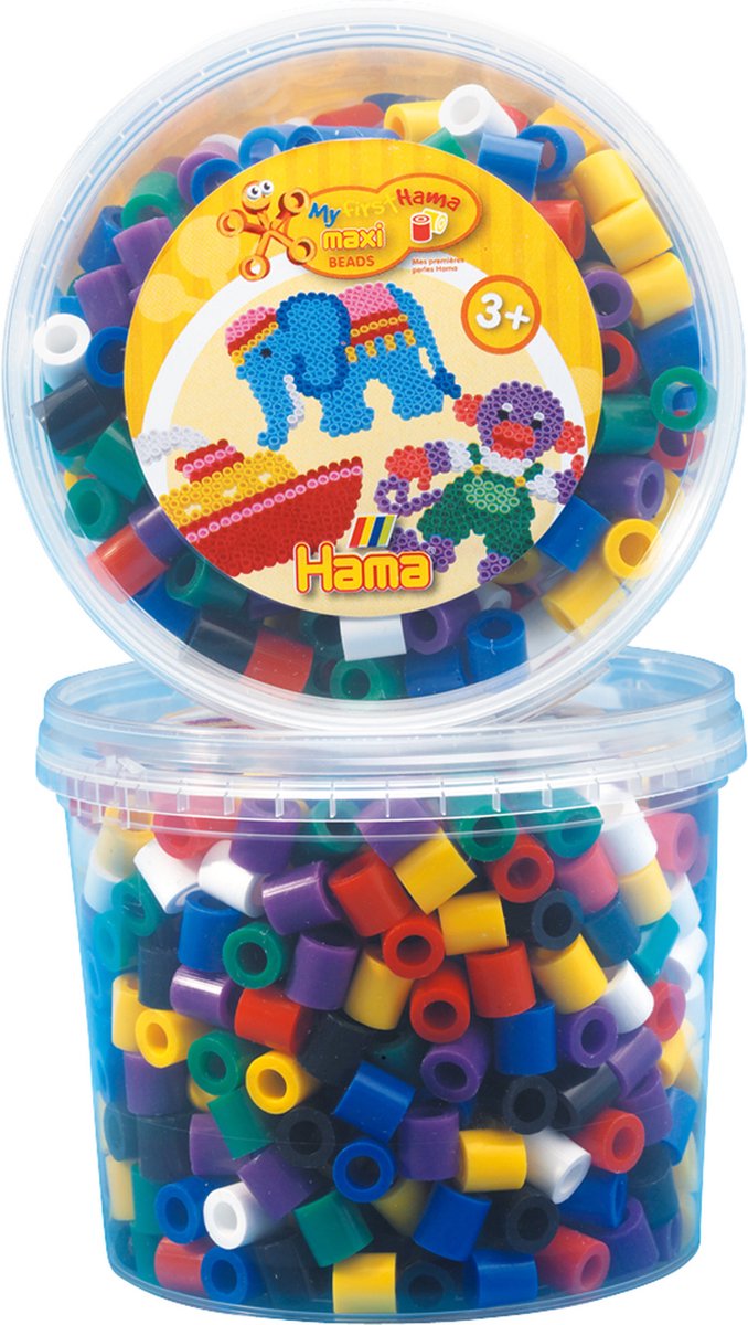 Hama Iron Perlen Maxi in Bak - Mix Standard (00), 600st.