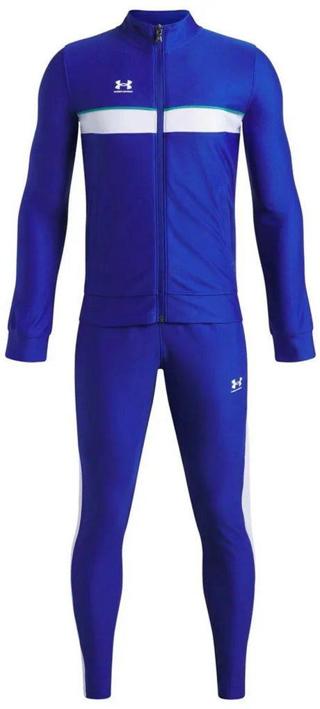 Under armour ua b challenger tracksuit-blu jongens sportkledingset - royal - wit m
