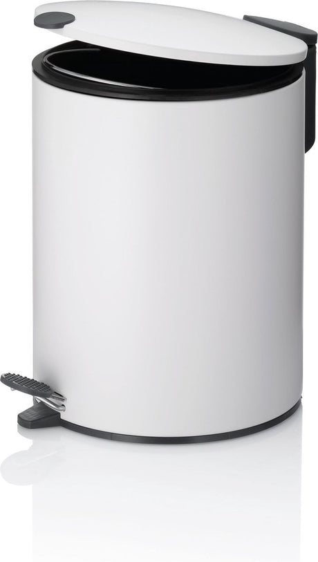 Kela Tretabfalleimer, 5 l, weiß - | matt