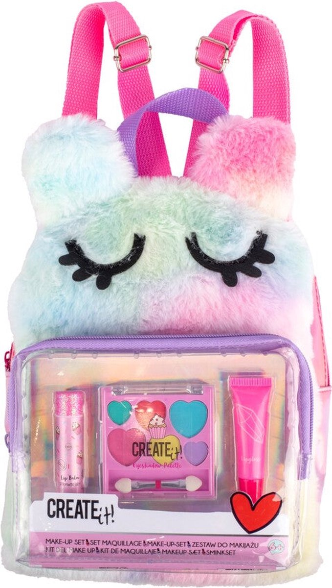 Erstellen Sie es! Schönheits -Make -up -Set im Rucksack