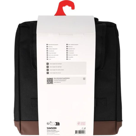 Rema tip top nederland b.v. tas simson urban enkel | zwart | 15l