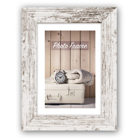 Zep – Fotorahmen aus Holz, weiß, braun, Nelson 6, für Fotogröße 18 x 24 – V21186
