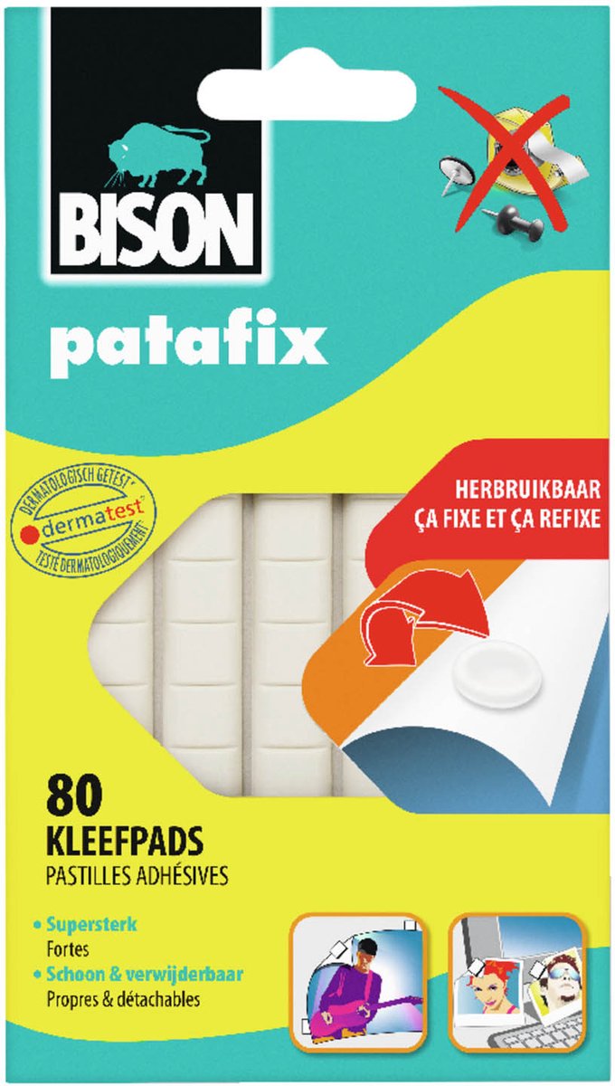 Bison-Patafix-Umschlag 80 Stück | 5 Stück