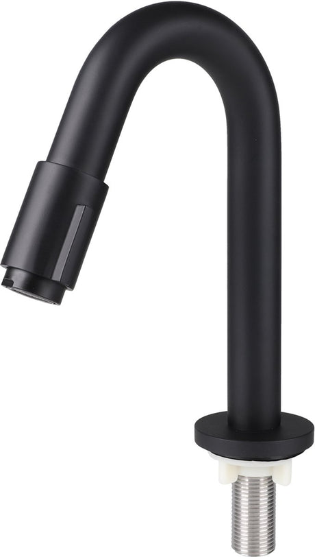 Differnz fonteinkraan gebogen 19cm mat zwart