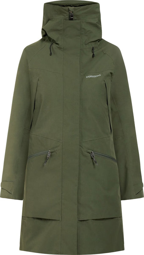 Didriksons Ilma Wns Parka 8 Damen Outdoorjacke – Dunkelgrün