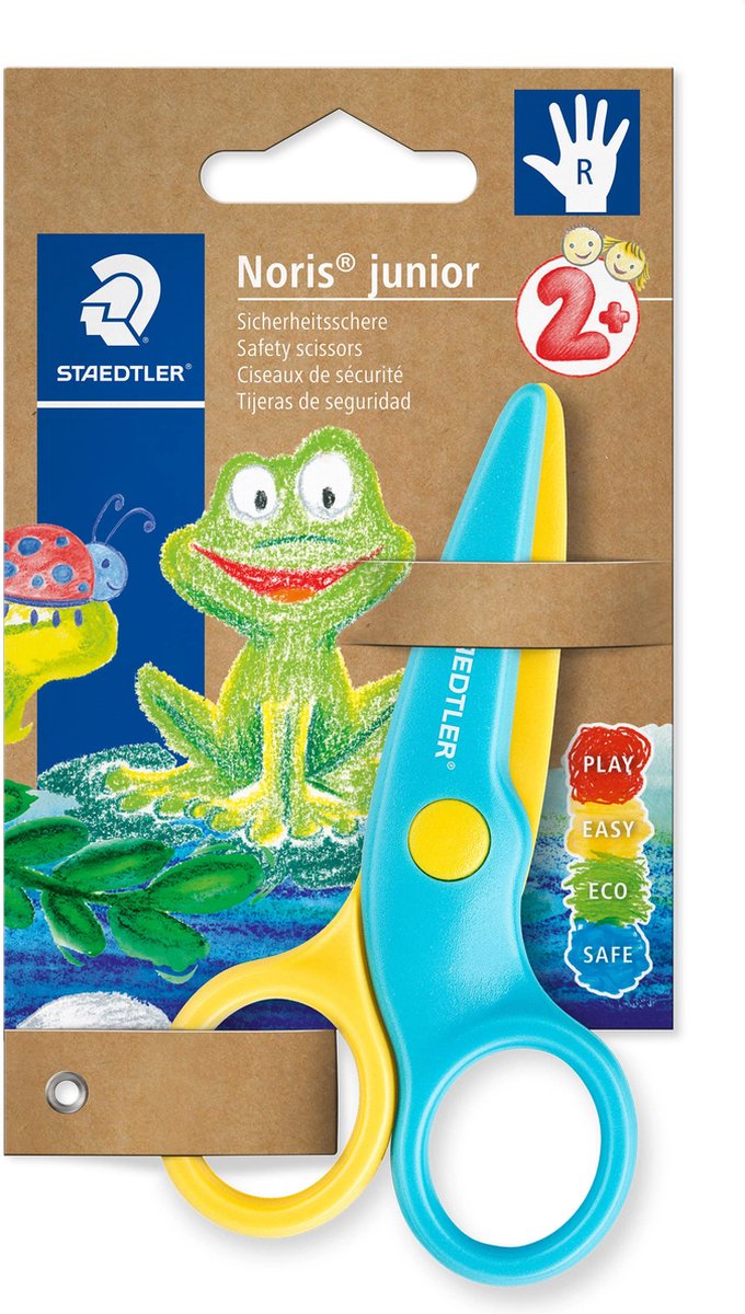 Staedtler Kinderschere - sichere Kunststoffschere - 10 cm - leicht - Rechtshänder