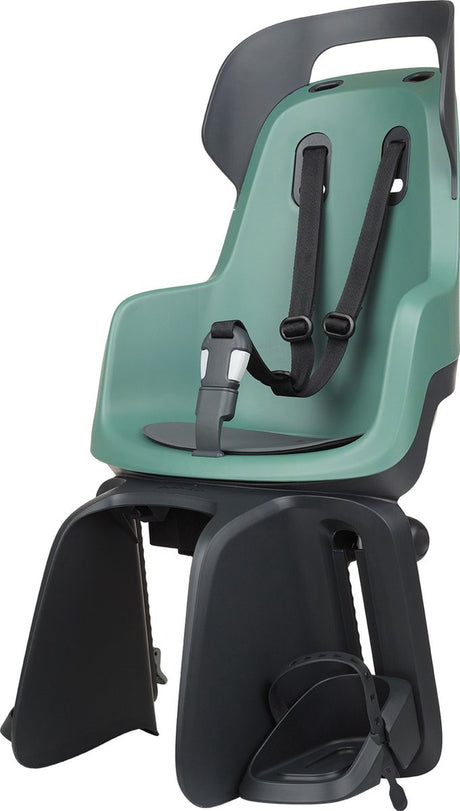 Bobike Go Rs Rücksitz mit Schlafmodus. Farbe: Pepperlich Green, Trägermontage