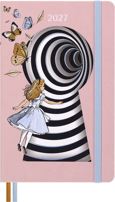 Moleskine 12-Monats-Agenda – 2027 – Alice im Wunderland – wöchentlich – groß – Alice