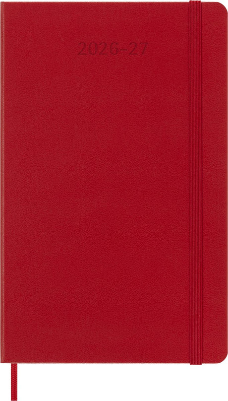 Moleskine 18-Monatskalender – 2026 27 – wöchentlich – groß – Hardcover – rot