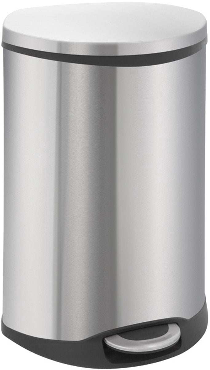 EKO Pedal Bin Shell 50 l Matte Silberfarbe