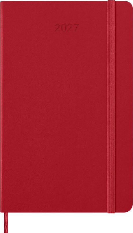 Moleskine 12-Monats-Tagebuch – 2027 – täglich – groß – Hardcover – rot