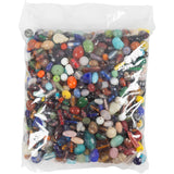 Creativ Company Glasperlen, Größe 7-18 mm, Lochgröße 1 mm, ca. 600 Stück, verschiedene Farben, 1000 g 1 Karton
