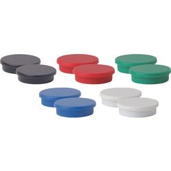 Whiteboard-magneten viking 30 mm kleurenassortiment 10 stuks