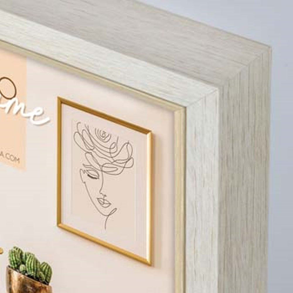 Zep – Holz-Fotorahmen Zara C in Braun-Creme für Foto 13 x 18 cm – vz657c