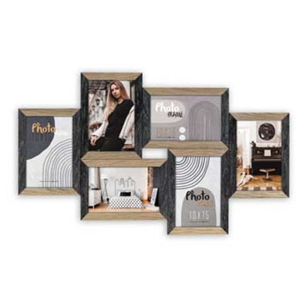 ZEP Fotorahmen DN688B Vercelli Schwarz 6x 10x15 cm