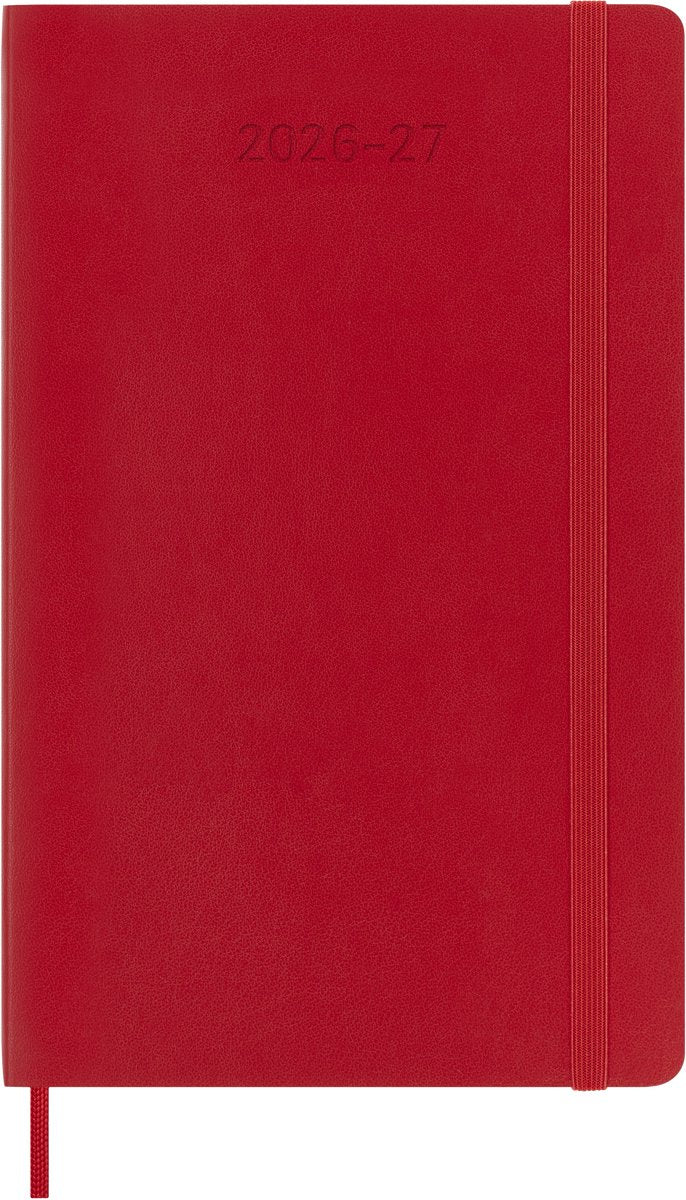 Moleskine 18-Monats-Tagebuch – 2026 27 – wöchentlich – groß – weicher Einband – rot