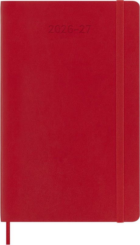 Moleskine 18-Monats-Tagebuch – 2026 27 – wöchentlich – groß – weicher Einband – rot