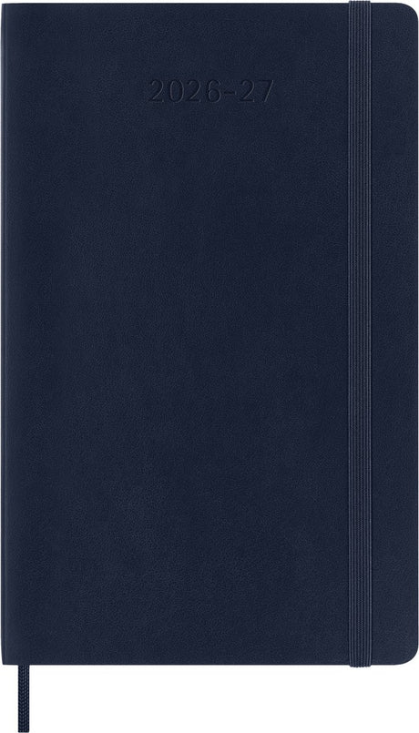 Moleskine 18-Monats-Tagebuch – 2026 27 – wöchentlich – groß – weicher Einband – Saphirblau