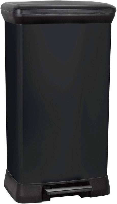 Curver Decobin Abfallbehälter – 50 l – 39 x 29 x 72 cm – schwarz