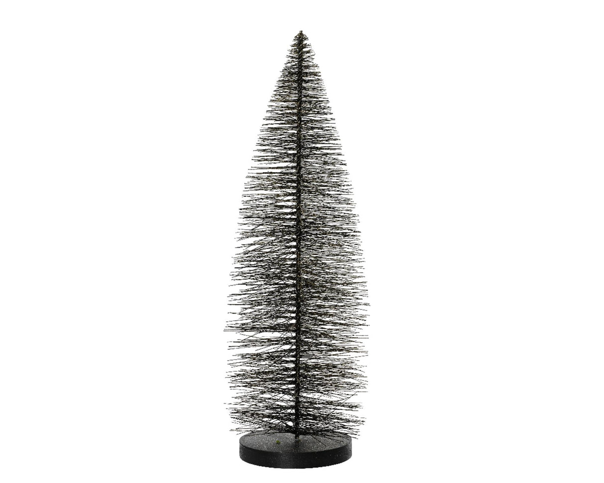 Decoris Weihnachtsbaum 30cm schwarz mit Gold