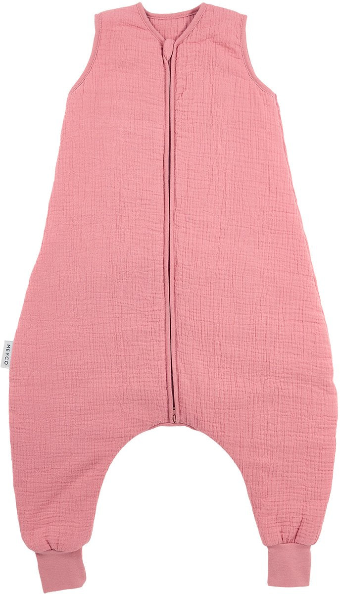 Meyco Baby Uni Baby-Winterschlaf-Overall-Pullover – vorgewaschen, hydrophil – rosa – 80 cm – 2,0 Tog
