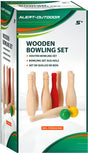 Alert Outdoor-Bowling-Set aus Holz