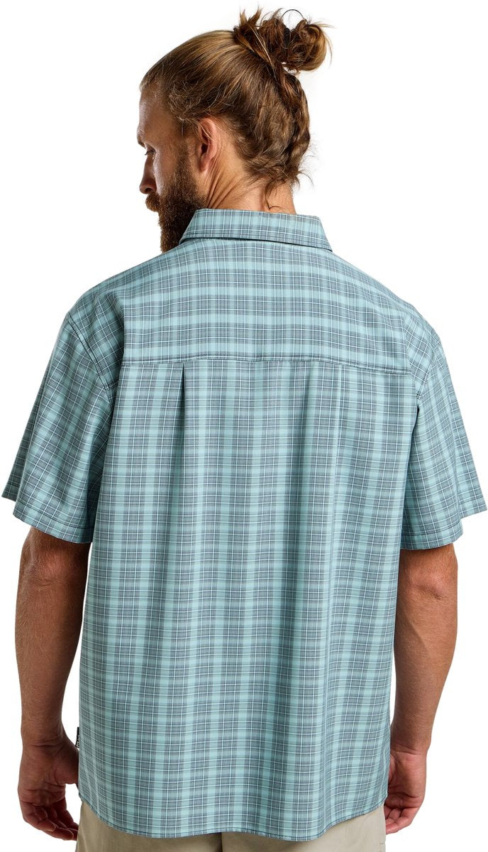 Jack Wolfskin Meseta Shirt Herren – Outdoor-Bluse – Herren – Check Dark Navy – Größe XL