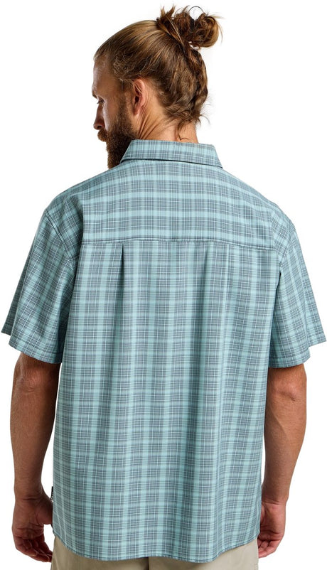 Jack Wolfskin Meseta Shirt Herren – Outdoor-Bluse – Herren – Check Dark Navy – Größe XL