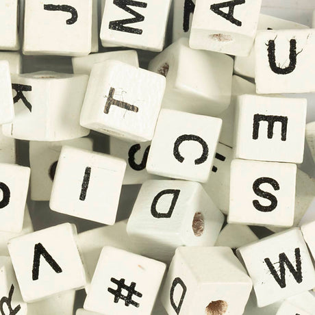 Kreativunternehmen https: www.cchobby.nl letterbeads-a-z-en-blanco-size-8x8-mm-holesize-3-mm-white-96-div-1-doos