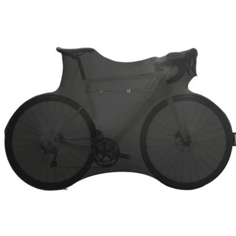 Ds deckt Transportfahrradsocken Straße Schotter schwarz ab