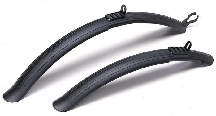 Sunnywheel 28 Zoll Kunststoff-Schutzblechsatz schwarz 43 mm