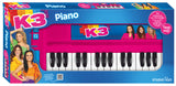 K3-Spielzeuginstrument – Klavier mit Schlagzeug-Pad – mit Fragmenten von 5 Liedern – inklusive Batterien