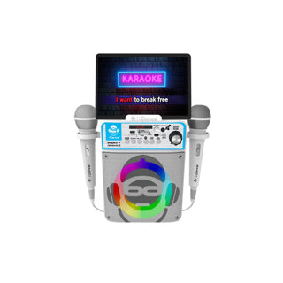 Idance Party Box Groove Karaoke-Maschine mit 2 Mikrofonen