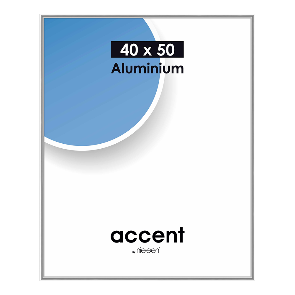 Nielsen Design Nielsen Fotorahmen 52524 Akzent mattsilber 40x50 cm