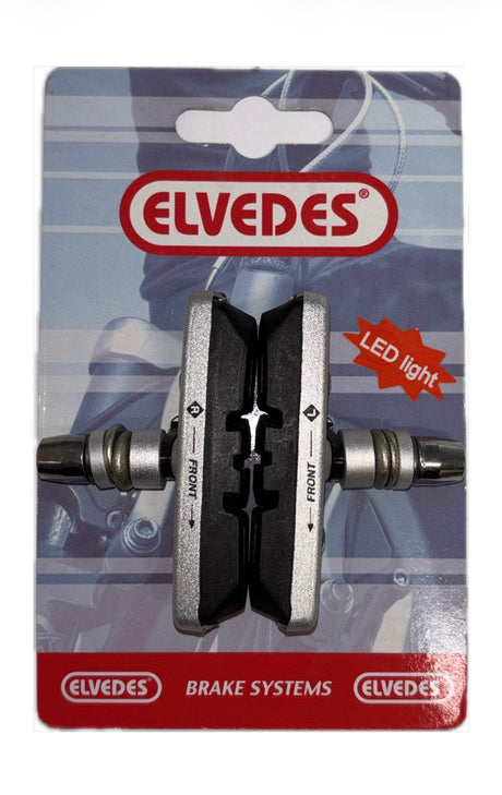 Elvedes Cable Systems BV Elvedes 6800 V-Brake Bremsbelagsatz Alu. 58mm. mit LED