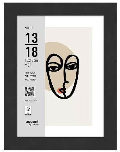 Nielsen Design Nielsen Fotorahmen 3232201 Holz 19 schwarz 13x18 cm