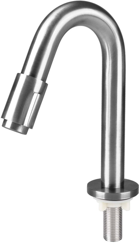 Differnz fonteinkraan gebogen 19cm mat chroom