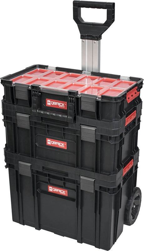 Qbrick System Werkzeugwagen System Two Plus – Set inklusive Werkzeugkoffer und Organizer